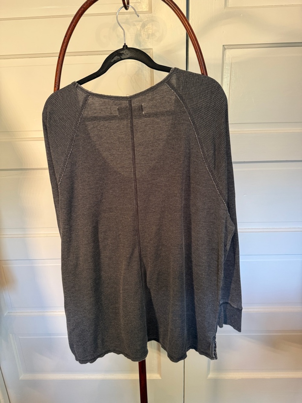 XXL thermal oversized thermal waffle knit lucky brand coastal tunic top - Picture 4 of 10